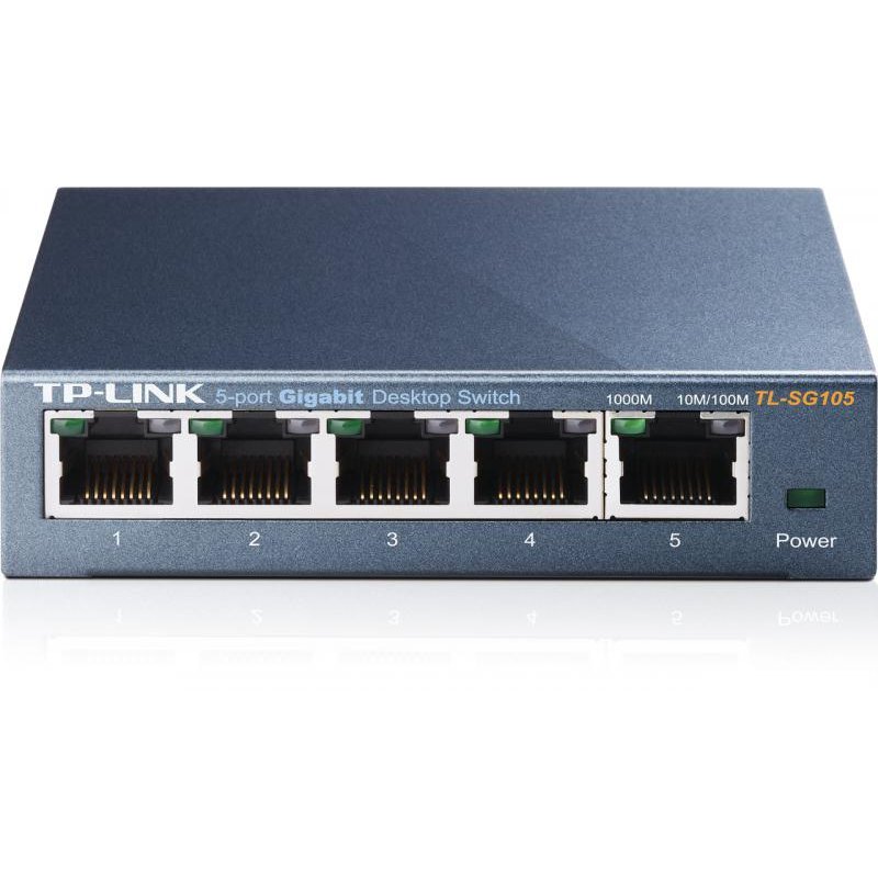 Switch TP-Link TL-SG105, 5 Porturi Gigabit, Metal