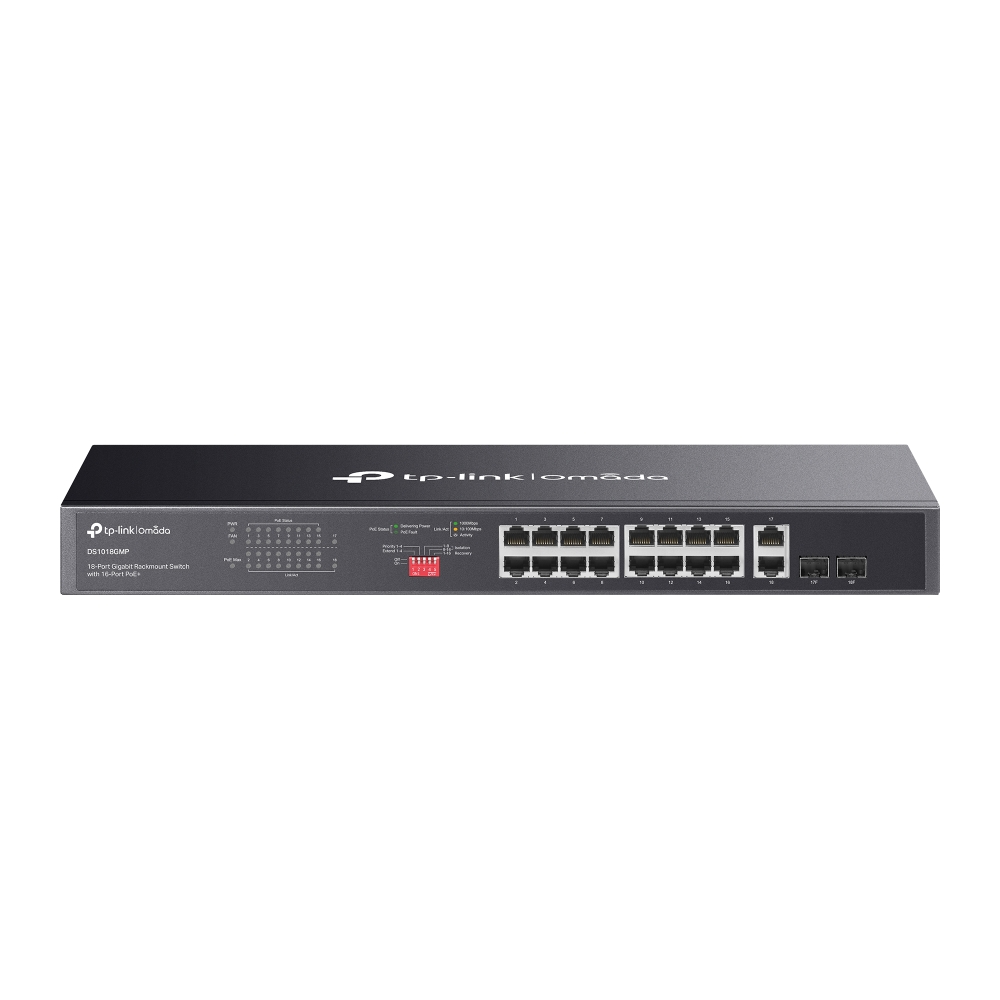 Switch TP-LINK DS1018GMP 18 Porturi PoE+ 250W Gigabit