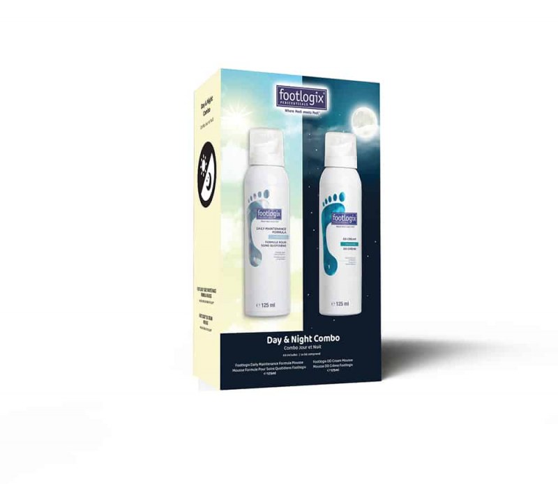 Day and Night Combo Footlogix | Îngrijire Picioare 2x125ml