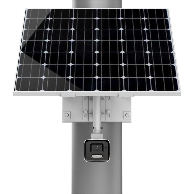 Camera supraveghere 4G cu panou solar si baterie Hikvision DS-2XS6A47G1-LS/C36S80, 4 MP, ColorVu, AcuSense, WDR 130 dB, LED alb 30m, slot microSD si eMMC 64GB, IP67