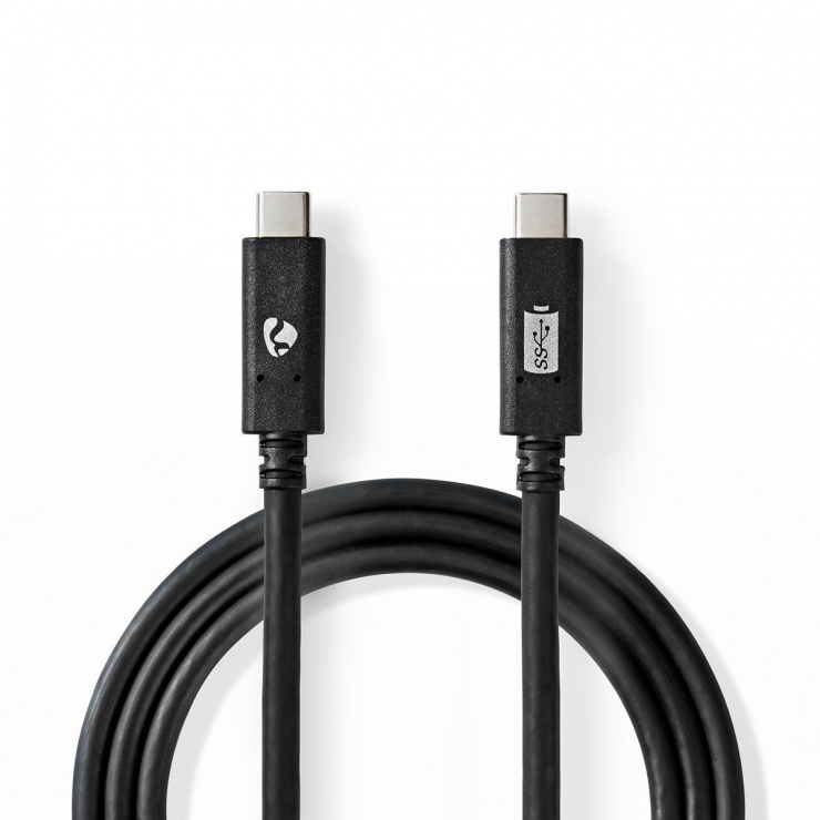 Cablu USB-C 3.2 Gen 2 100W 1m Nedis