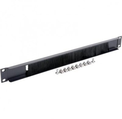Panou Intrare Cabluri Gembird 19A-BRUSH-02 1U 19 inch Gri - imagine 2