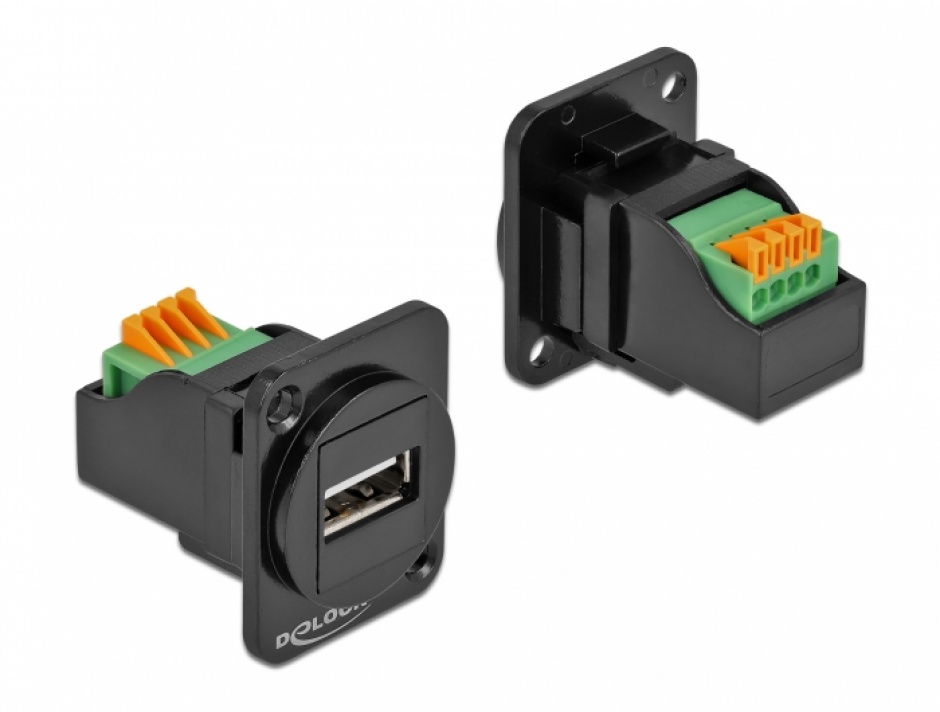 Modul USB 2.0 Delock 86734 la bloc terminal