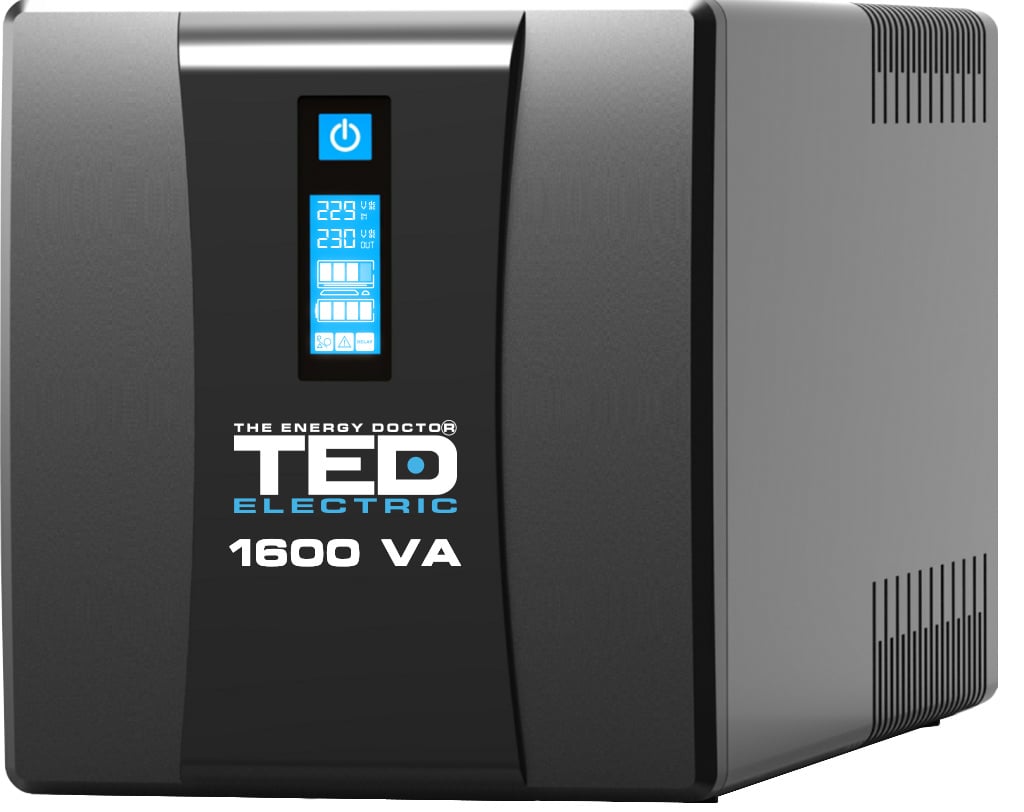 UPS Ted 1600VA cu Stabilizator si LCD