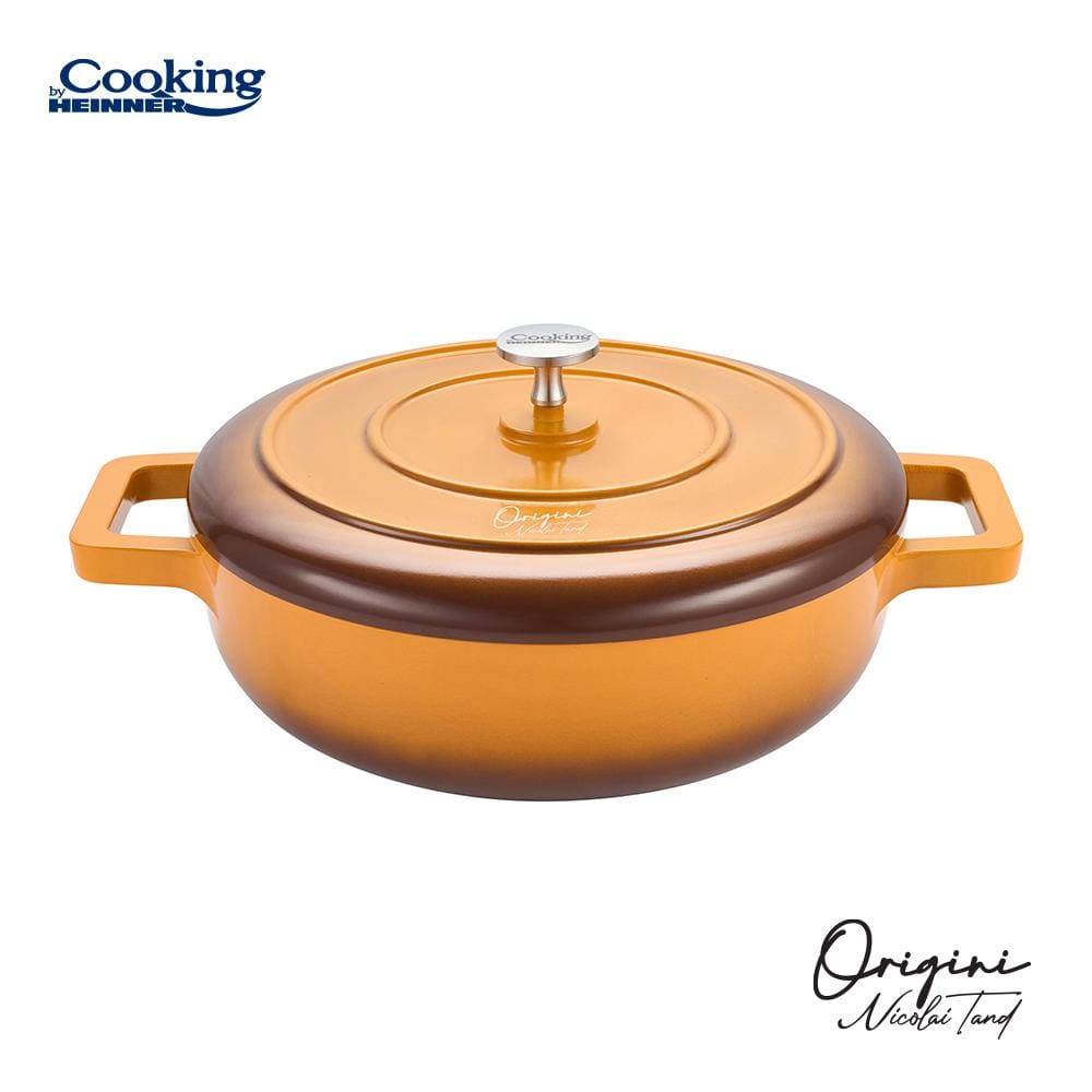 Cratiță Aluminiu Turnat 26cm 3.4L cu Capac - Heinner Nicolai - imagine 11
