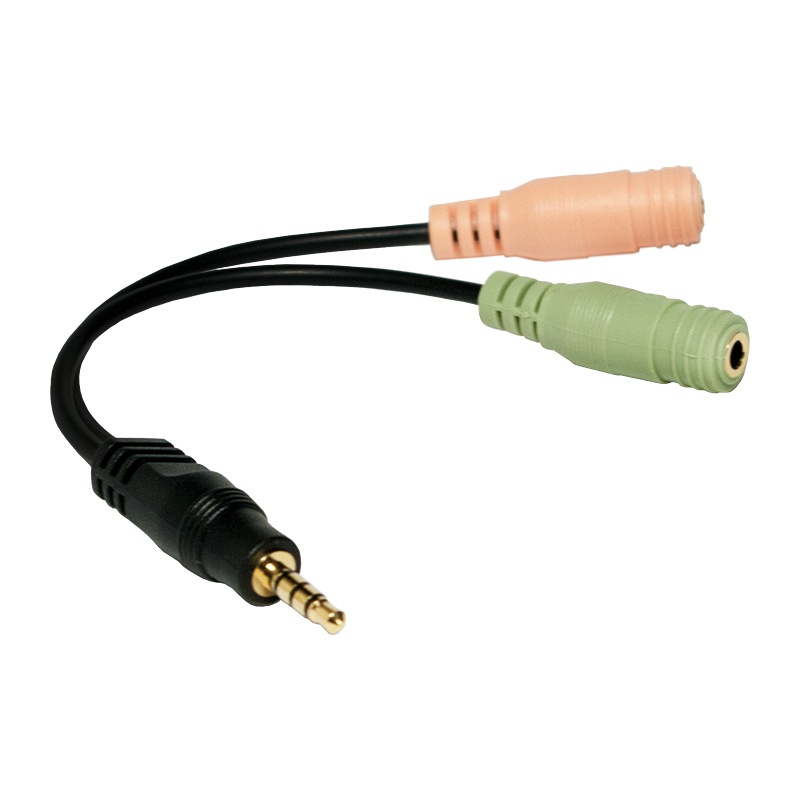 Adaptor Audio LogiLink CA0021 3.5mm Male la 2x Female - imagine 2