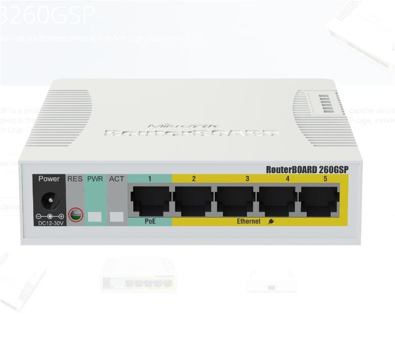 Switch Mikrotik CSS106 5 Porturi Gigabit cu SFP - imagine 3