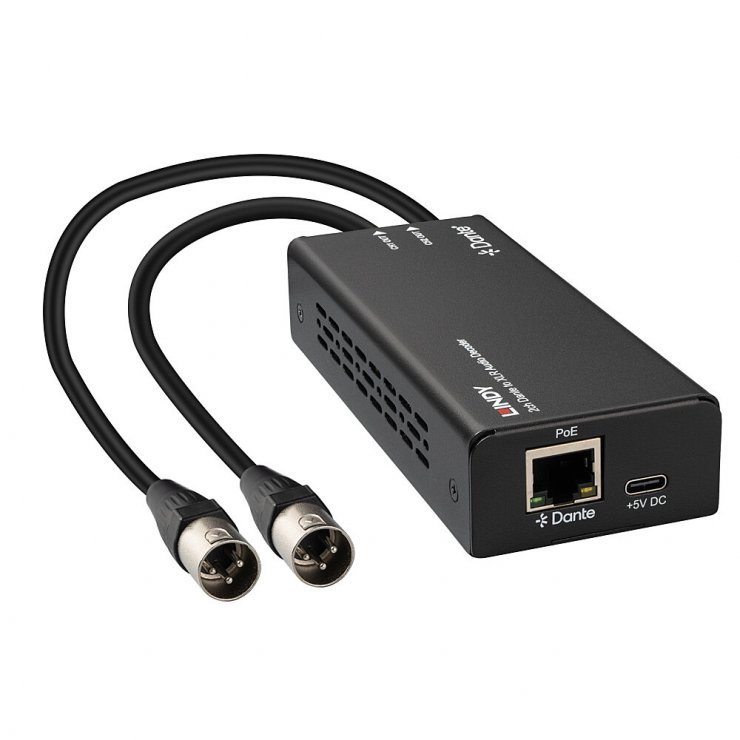 Decoder Audio 2 Canale Dante la XLR Lindy L70619