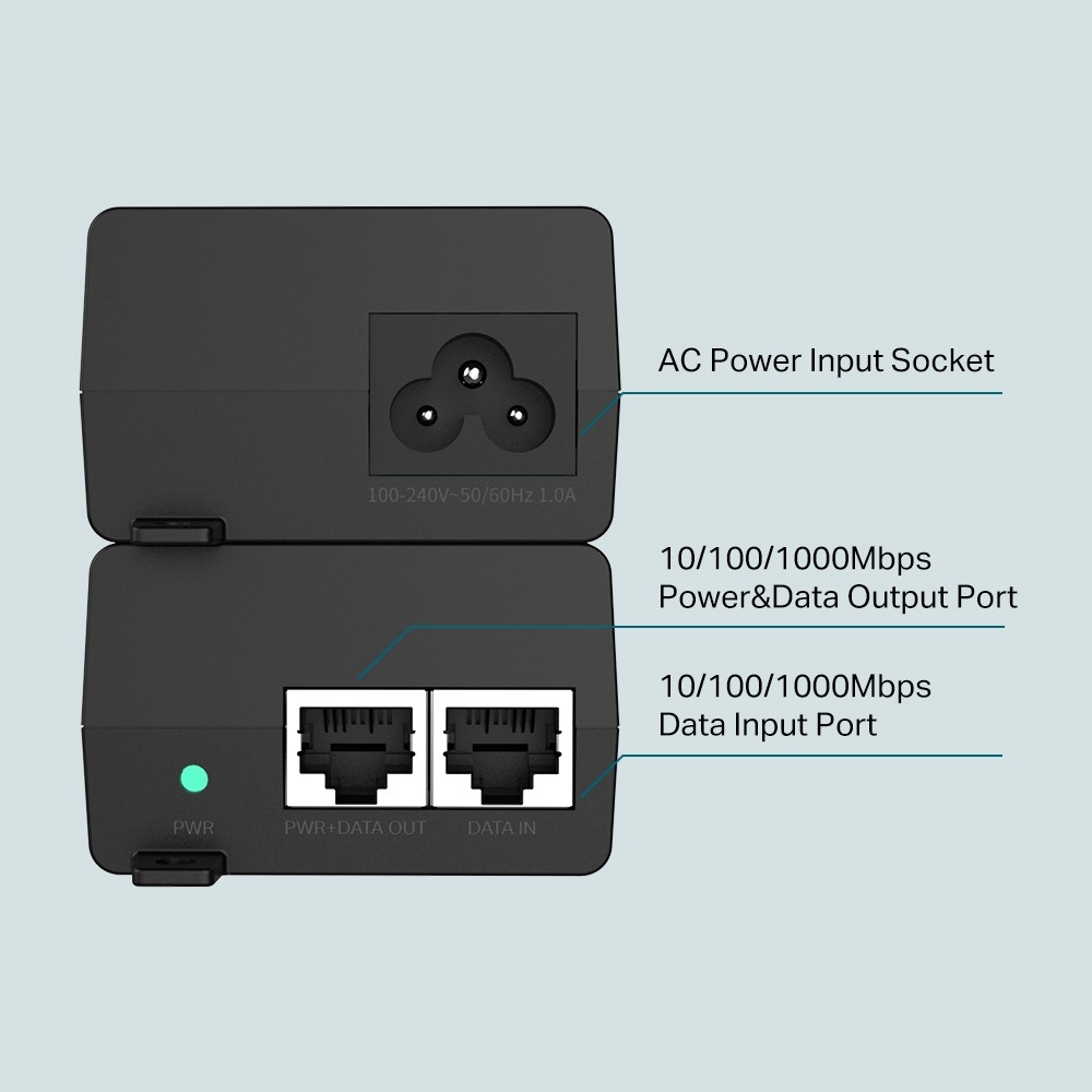 Injector PoE+ Gigabit 30W TP-Link TL-PoE160S - imagine 3