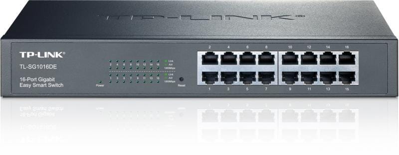 Switch TP-Link TL-SG1016DE 16 Porturi Gigabit Easy Smart - imagine 3