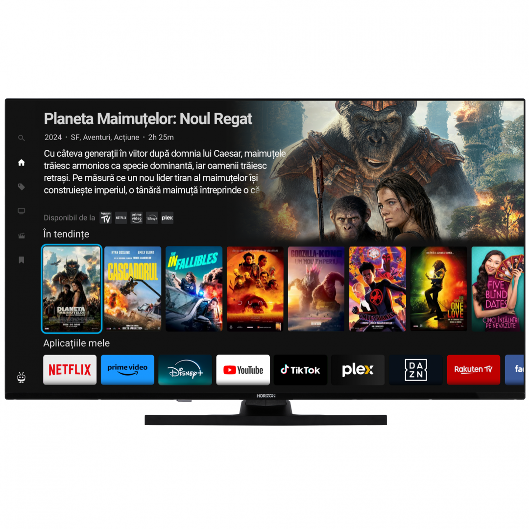 Televizor QLED Horizon Smart 43" 4K Ultra HD - Calitate Superioară