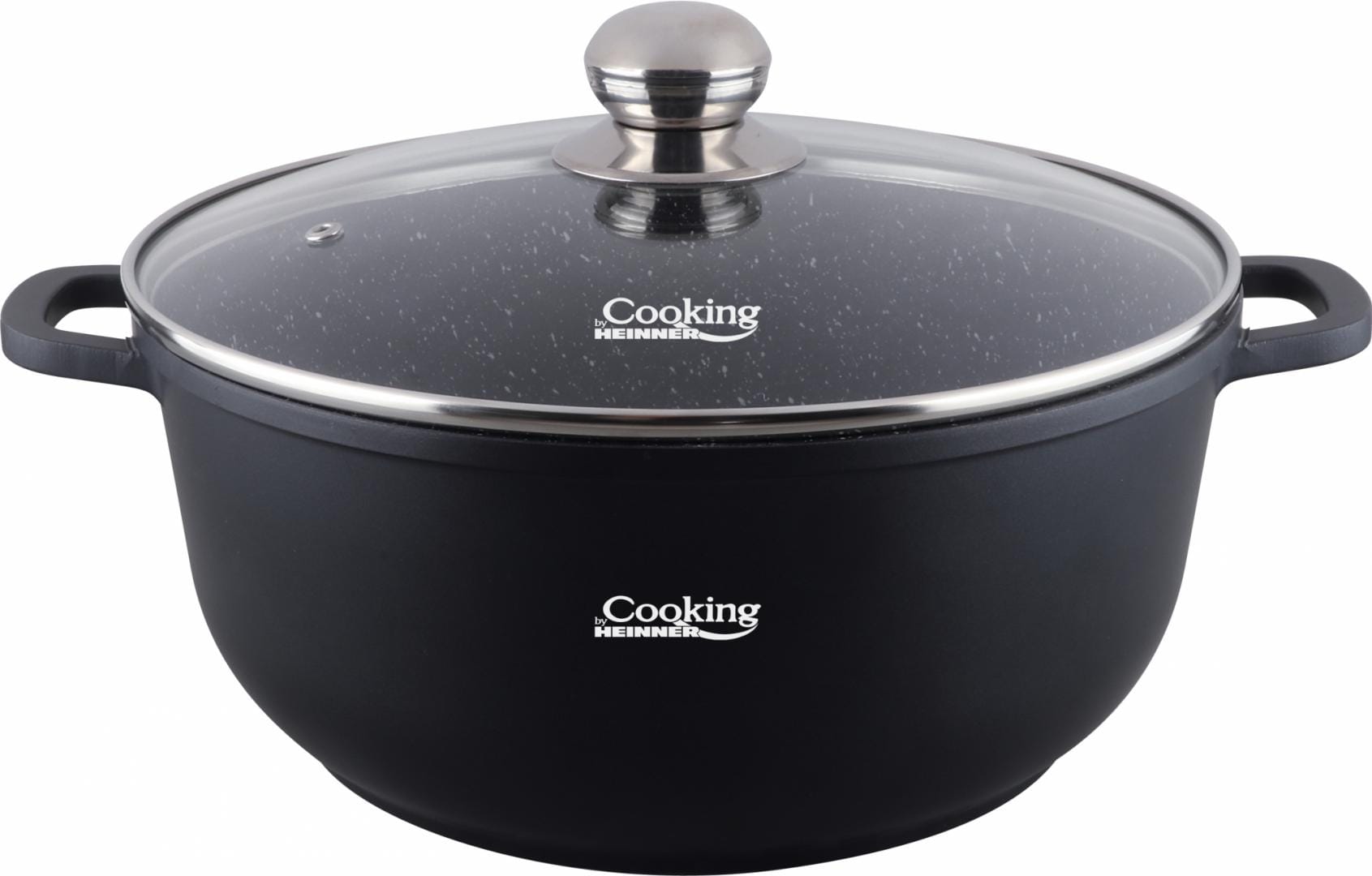 Semiolă HEINNER Dark Line 6.5L 28cm Aluminiu Turnat - imagine 2