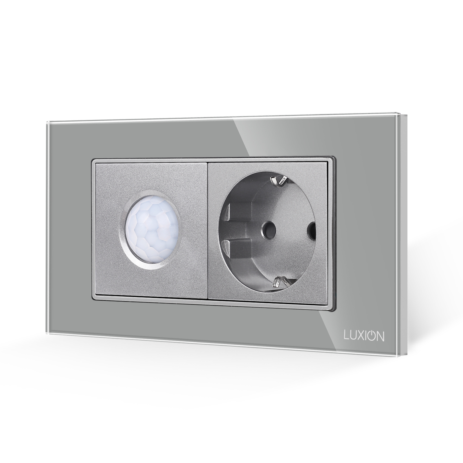 Senzor de Miscare 2M si Priza Schuko LUXION, Rama Sticla, IP44 - imagine 13