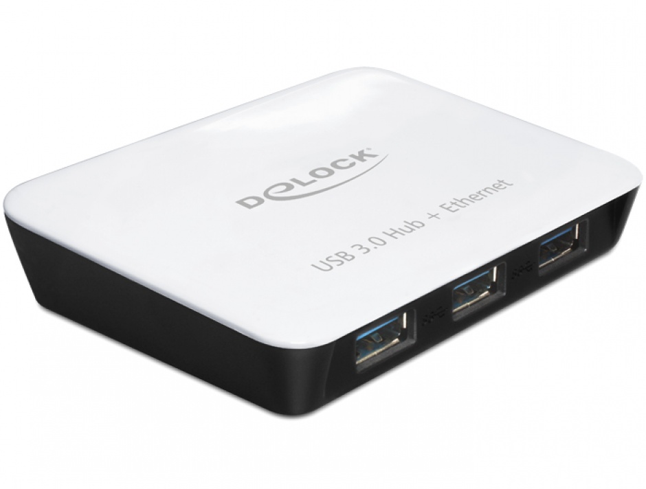 Delock Hub USB 3.0 3 Porturi + Gigabit LAN