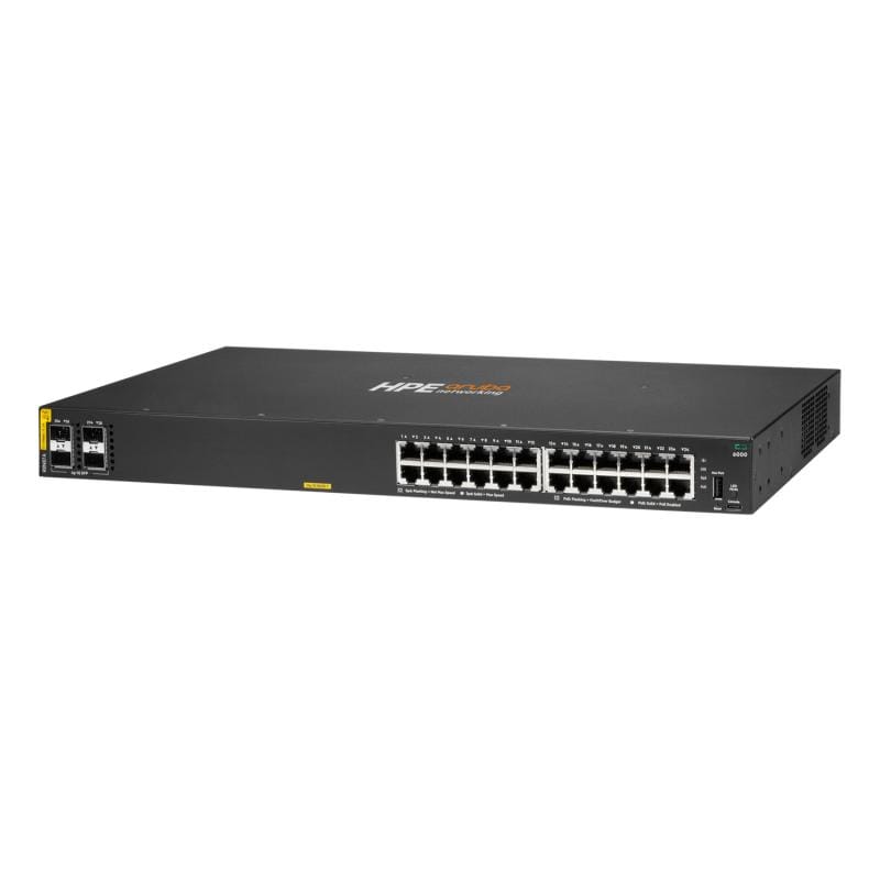 Switch HPE Aruba CX 6000 24G PoE 4SFP 370W - Rețea Enterprise - imagine 2