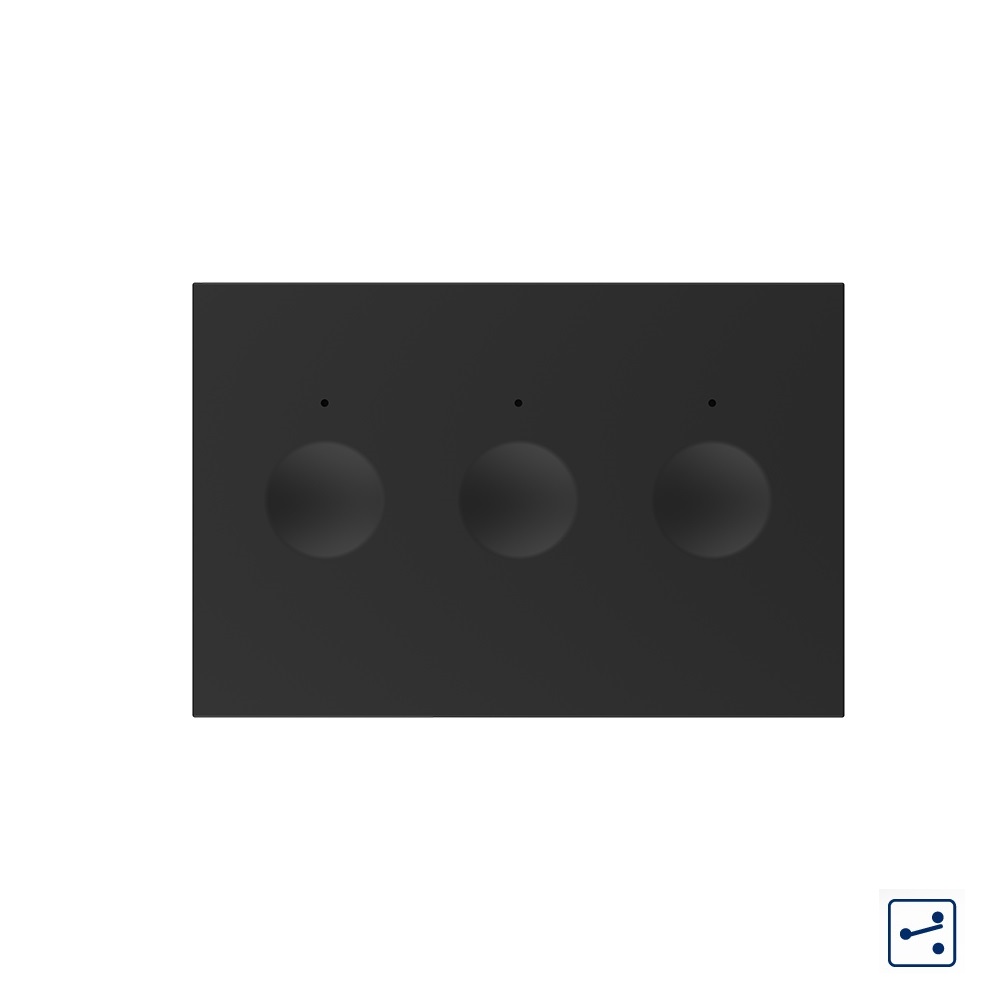 Modul touch Livolo triplu, standard Italian - imagine 5