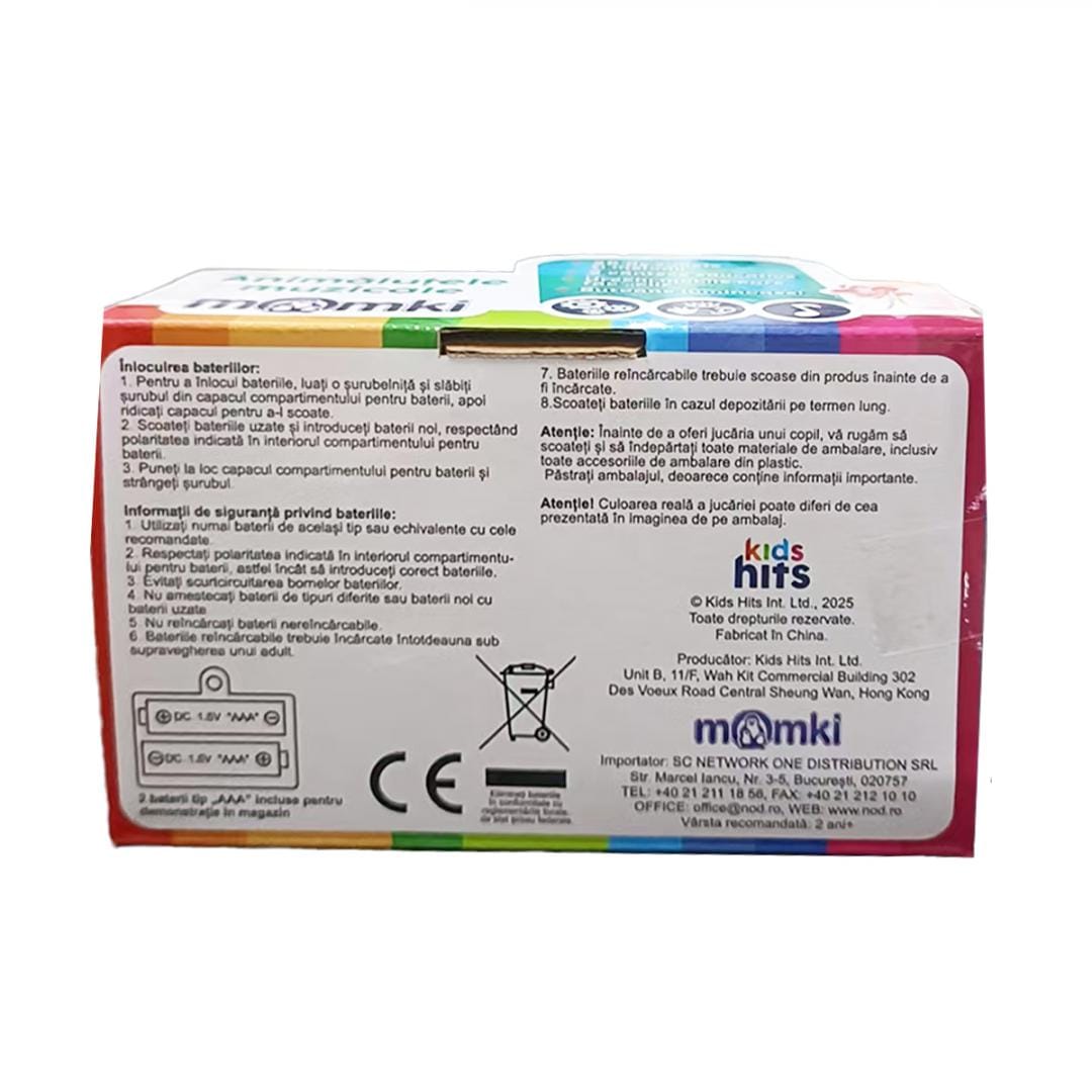 Jucarie Bebelusul Zebra Kids Hits - Interactiva cu Melodii - imagine 8