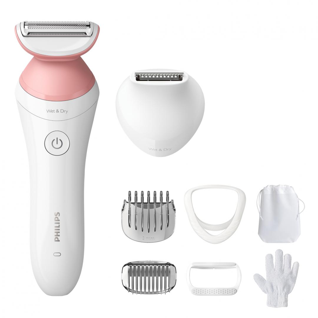 Philips Lady Shaver 6000 - Aparat de Ras Umed și Uscat