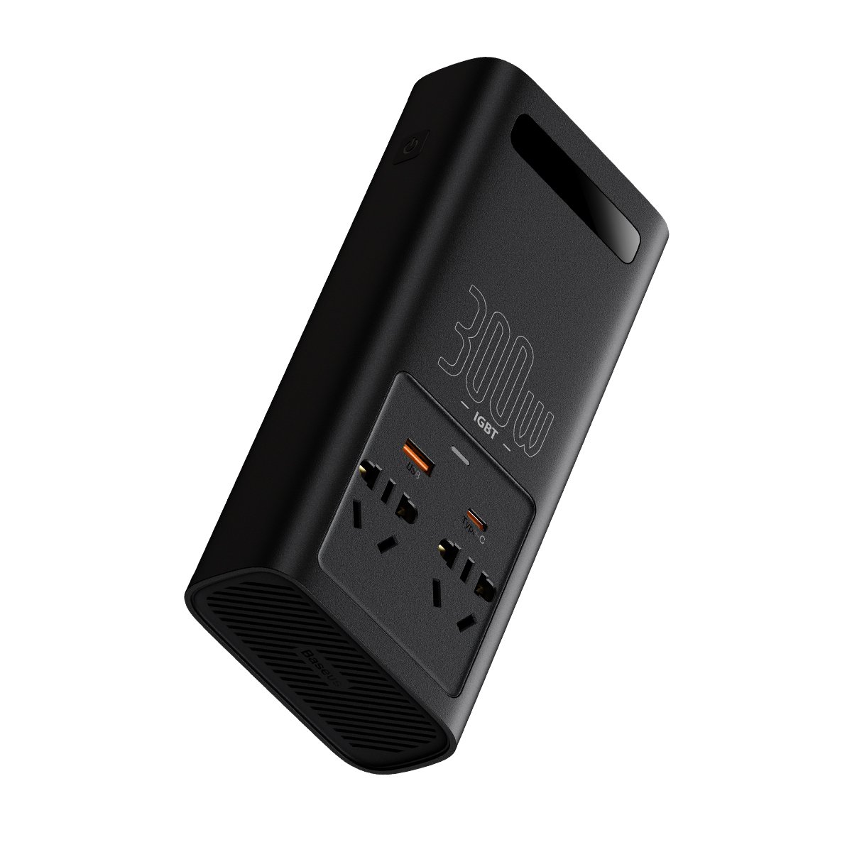 Invertor Auto Baseus 300W 220V, Negru - imagine 4