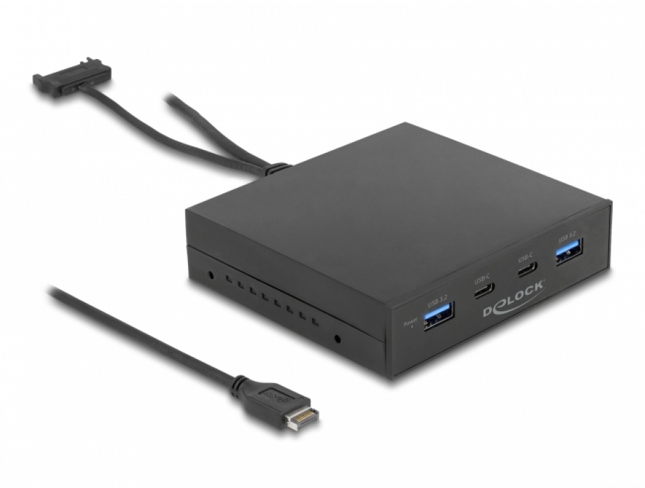 Panou Frontal Delock 2x USB 3.2 Gen2 Type-C