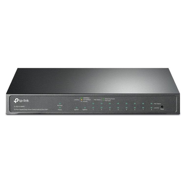 Switch TP-Link TL-SG1210MPE 10GB, 8 Porturi PoE, Managed