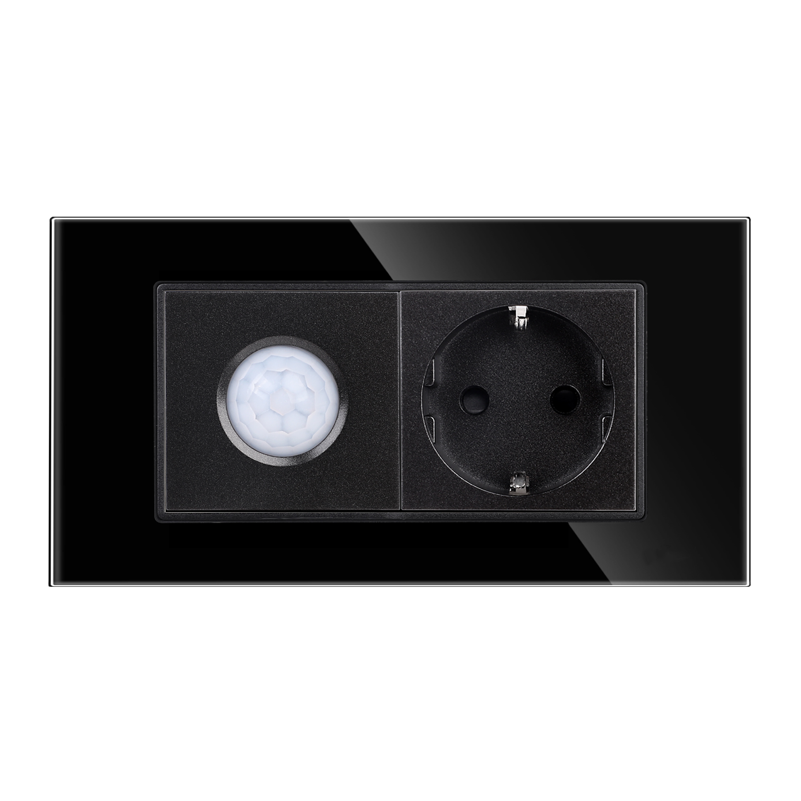 Senzor de Miscare 2M si Priza Schuko LUXION, Rama Sticla, IP44 - imagine 6