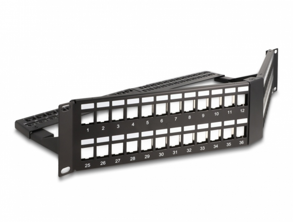 Patch Panel 19" Delock 48 Porturi Keystone 2U