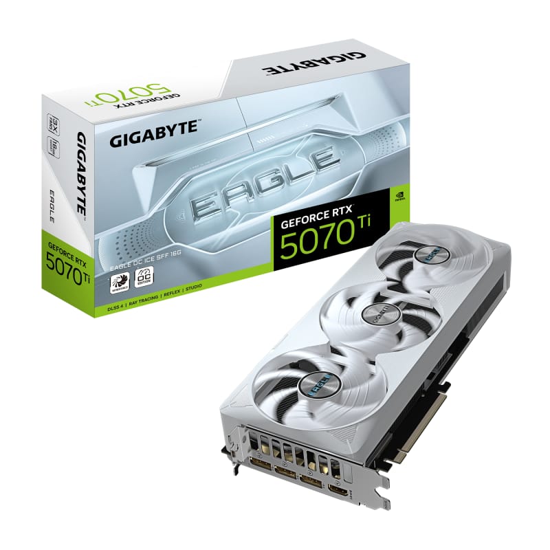 Placă Video RTX 5070 Ti Eagle OC Ice SFF 16GB GDDR7 Gigabyte - imagine 2