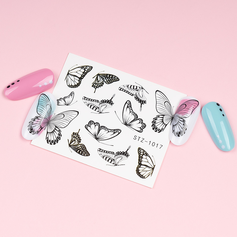 Tatuaj Unghii LUXORISE Simple Butterfly Kiss