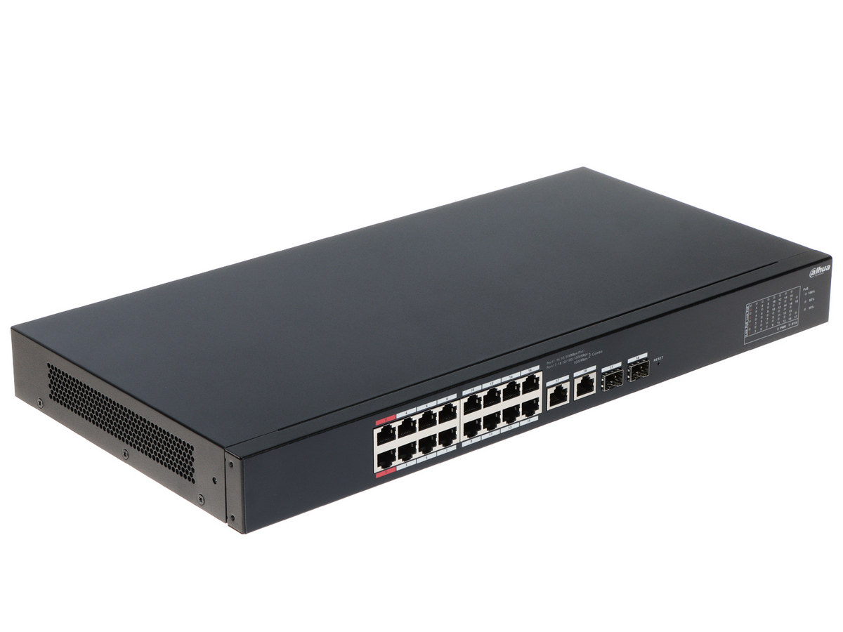Switch Dahua CS4218-16ET-135, 16 Porturi PoE 135W