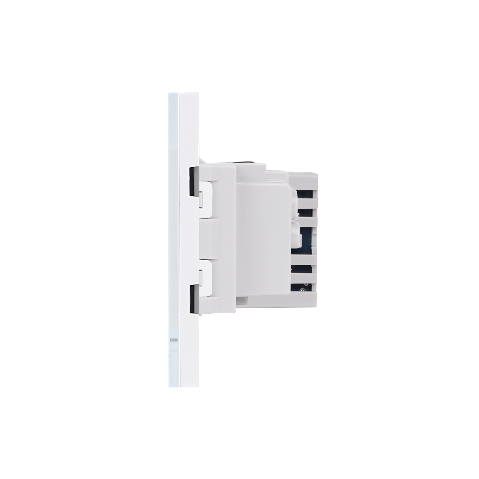 Intrerupator + Priza USB A+C + Schuko cu Rama Sticla LUXION - imagine 3