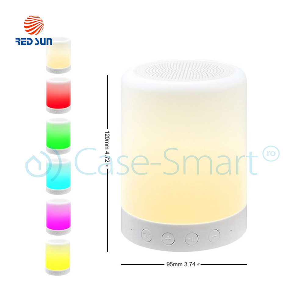 Boxă și Lampă Inteligentă Bluetooth 42W RGB Red Sun - imagine 5