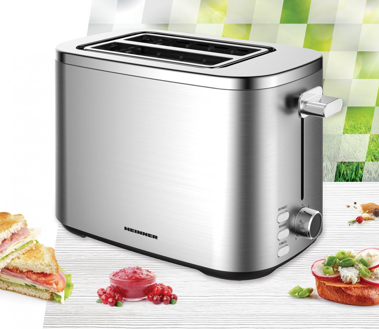 Prajitor de paine HEINNER HTP-800SS - imagine 3