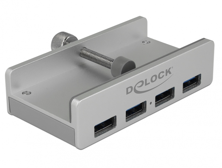 Hub USB 3.0 4 Porturi Delock Argintiu