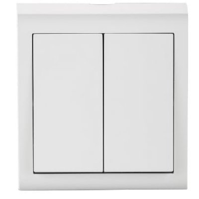 Comutator scară dublu Ovivo OV00662, 250V 10A, Alb