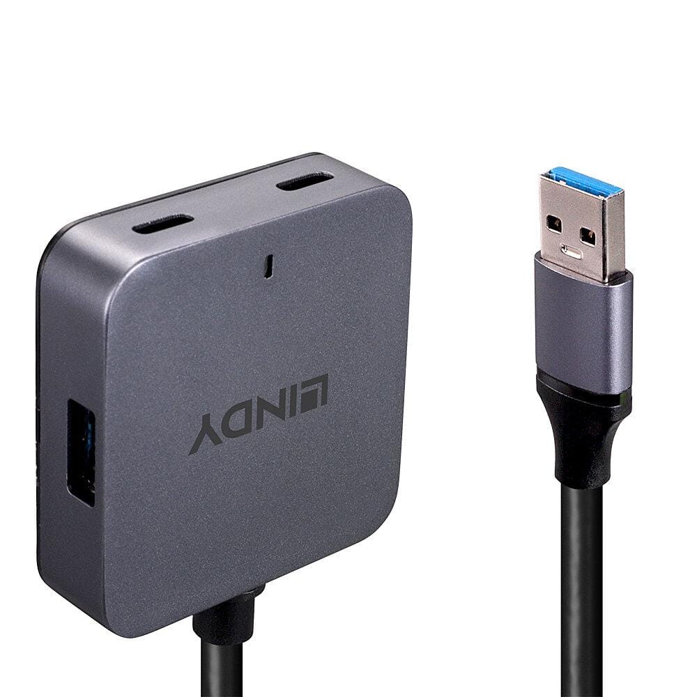 Hub USB 3.2 Lindy 4 Porturi 5Gbps - Extindere Rapidă - imagine 4