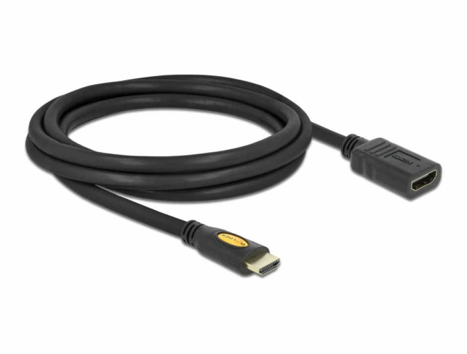 Cablu HDMI Delock 4K, 2m, Mâner T