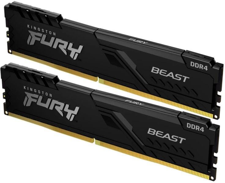 Memorie RAM Kingston DDR4 16GB 3200MHz Fury Beast Black - imagine 2