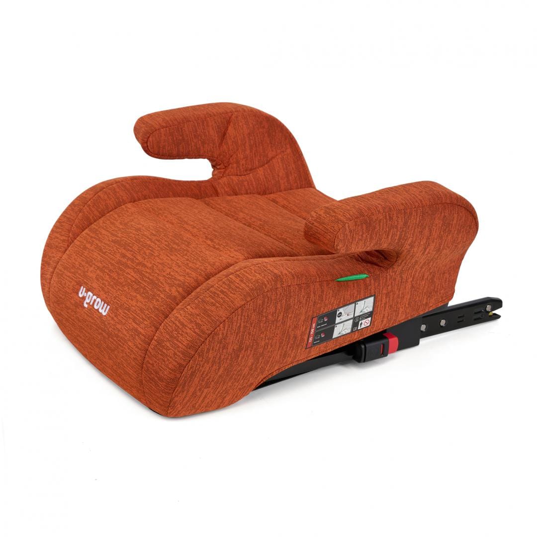 Înălțător Auto U-Grow 125-150 cm R129 ISOFIX Caramiziu - imagine 2