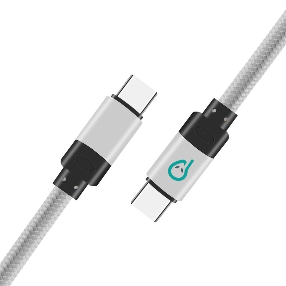 Cablu USB-C Spacer 1.8m Argintiu - Alimentare Si Date Rapide