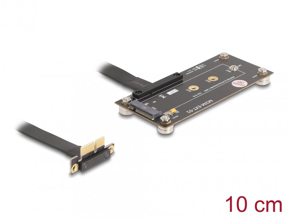 Adaptor PCIe 3.0 la M.2 Key M, 10cm, Delock