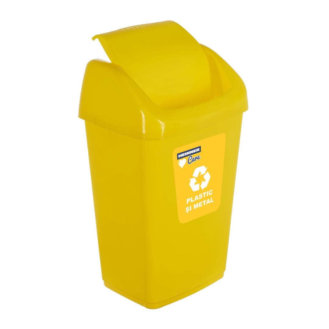 Coș Gunoi HEINNER HR-AL-35G 35L Galben