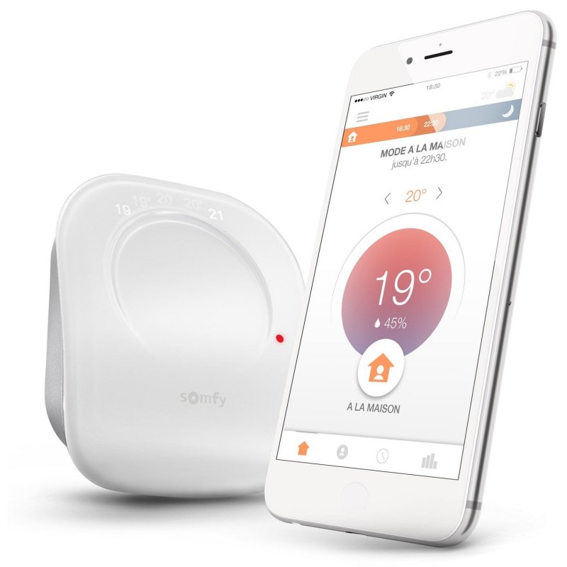 Termostat Inteligent Somfy Conectat cu Cablu