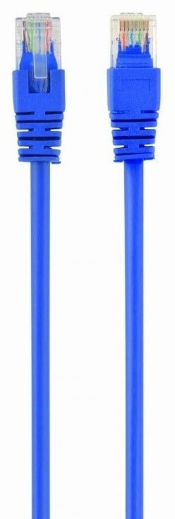 Patch cord UTP pentru retea SP-PT-CAT5-0.25M-BL, SPACER, Cat5e, cupru-aluminiu, 0.25 m, albastru, AWG26