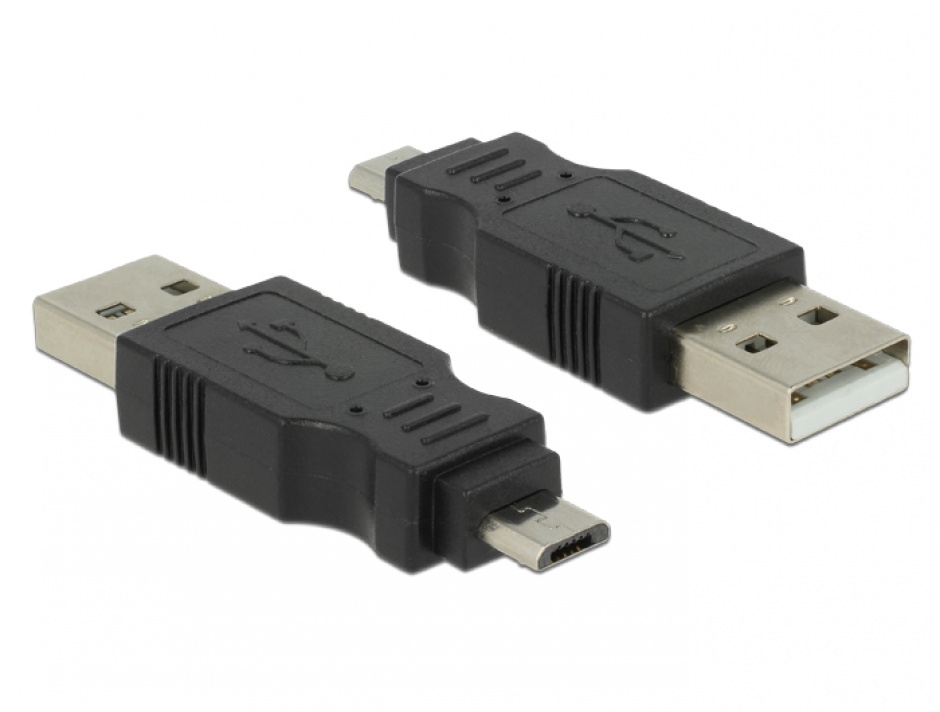 Adaptor USB 2.0 la Micro USB-B Delock 65036