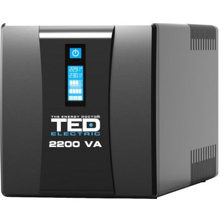 UPS TED 2200VA, 1200W, Stabilizator, LCD