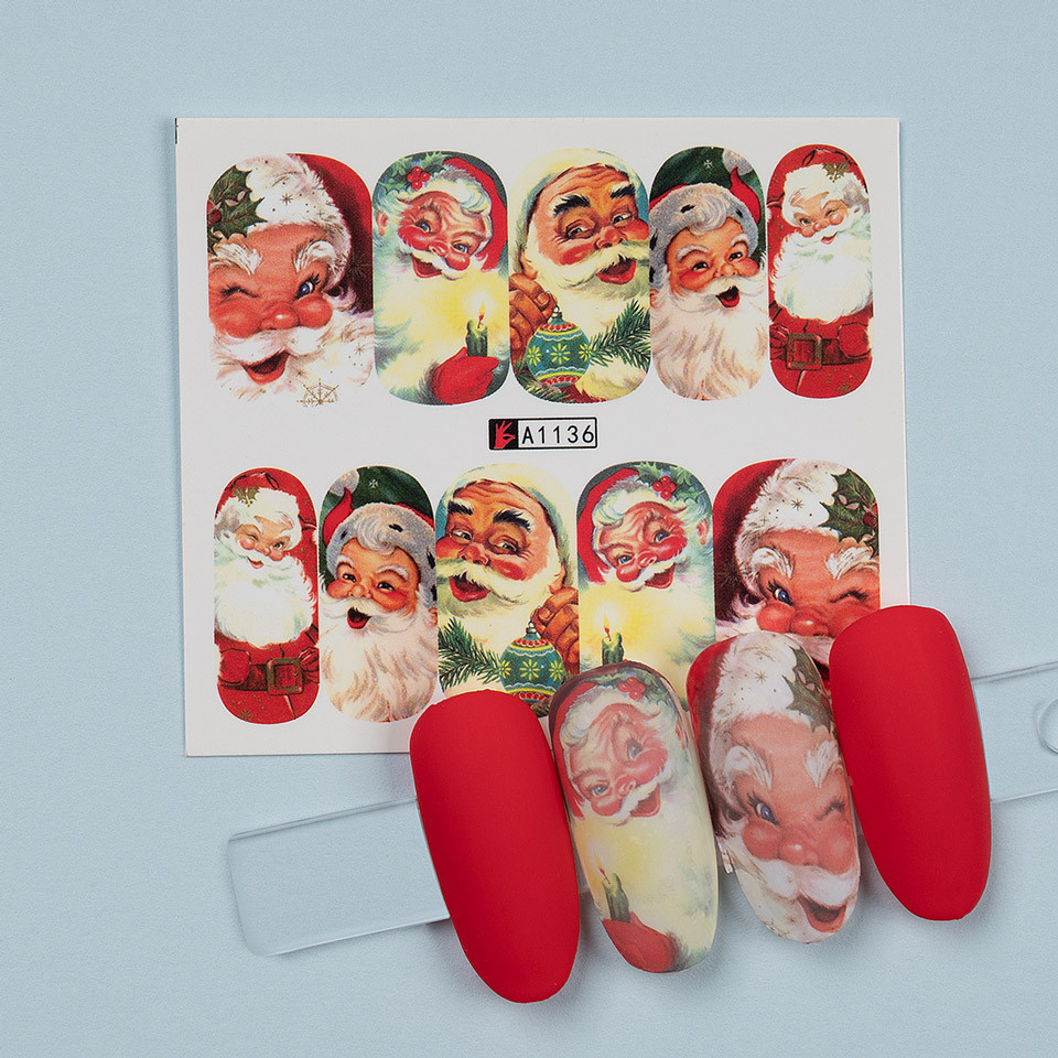 Tatuaj Unghii Luxorise Santa's Laugh - Model Crăciun