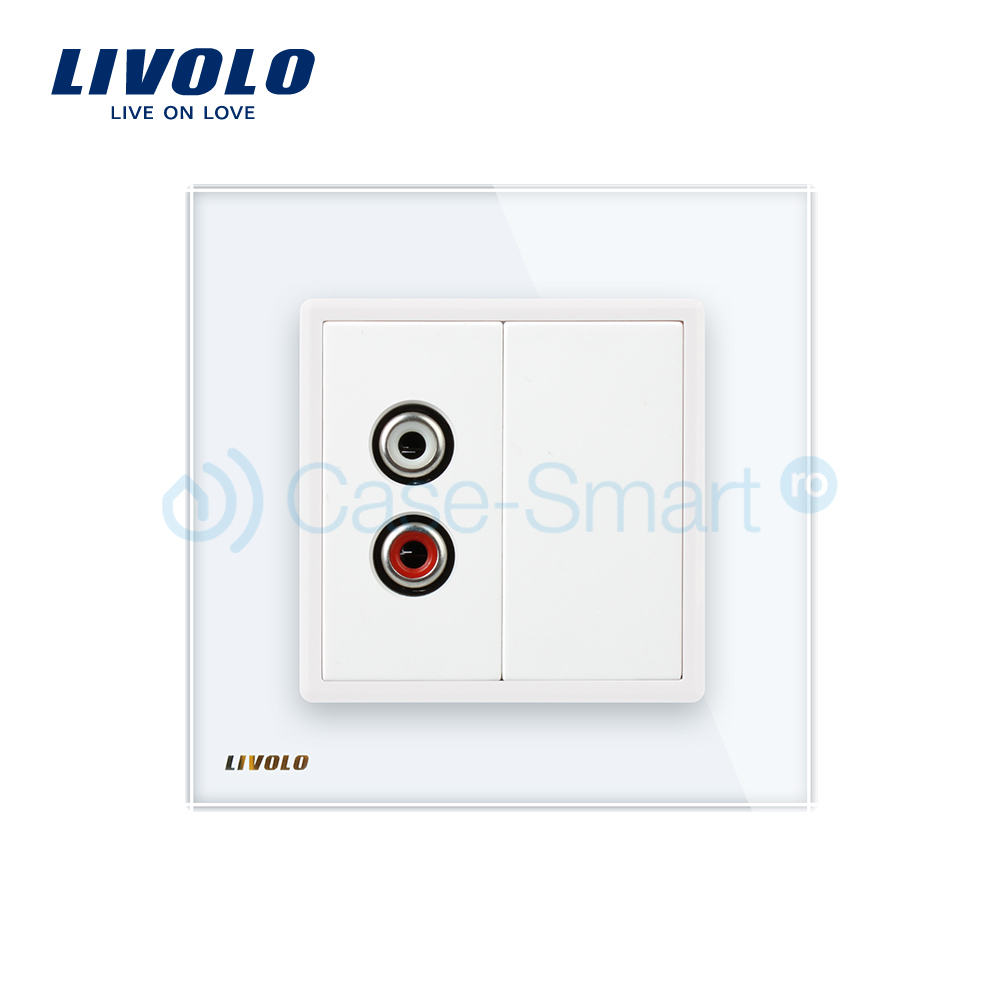 Priză Audio Livolo cu Rămă Sticlă - imagine 2