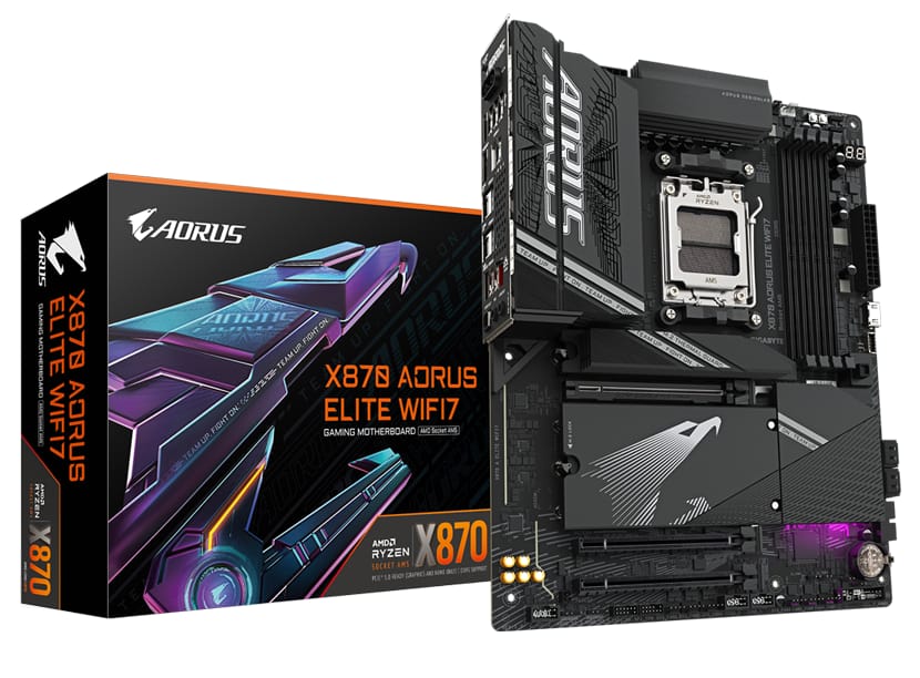 Placă de bază Gigabyte X870 AORUS ELITE WIFI7 AM5 - ATX DDR5 - imagine 2