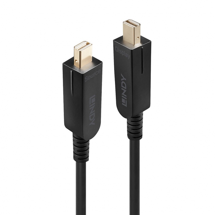 Cablu Fibra Optica Lindy 8K Mini DisplayPort 50m